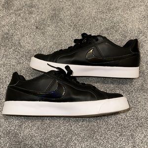 Nike Court Royale AC Black In Black Oil Spill Check